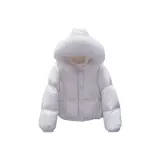 Ледниково-голубой, серый, хлопковый пуховик