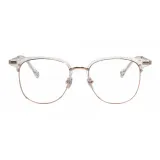 Прозрачный Розовый Золотой [0 Степень Смола Защита от синего света Линзы]