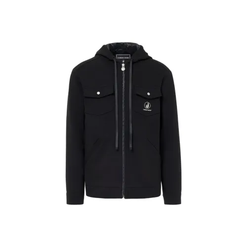 Цвет айсберга Черный мужские куртки