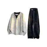 Комплекты одежды абрикосового + черного цвета