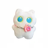 Маленький белый кот украшение для камеры