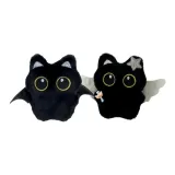 Маленький Черный Кот Демон + Маленький Черный Кот Ангел Брелок