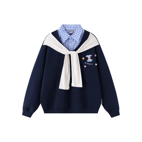 WAYHWEI Мультяшный свитшот женский