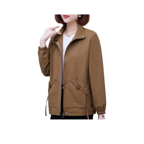 The Temptation Of The Muse Повседневная Куртка с Воротником-стойкой Женская