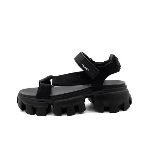 PRADA Пляжные сандалии Женские Черный