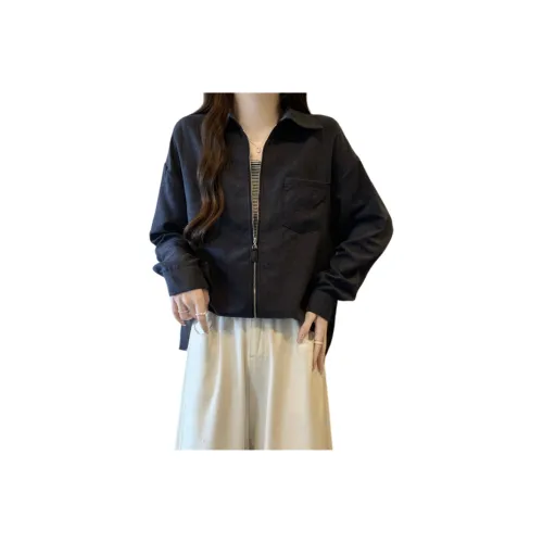 HUICUIGE Черные Женские Рубашки