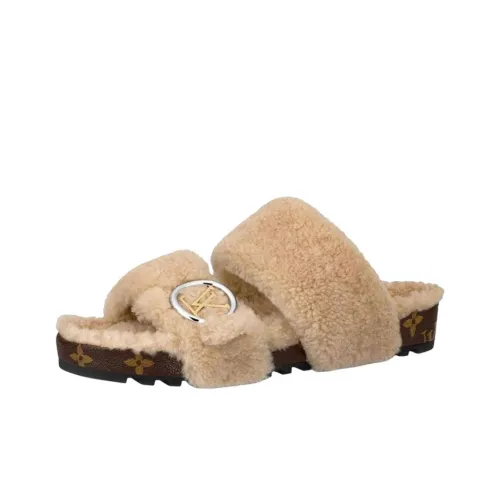 LOUIS VUITTON Bom Dia Слипоны Женские Nude