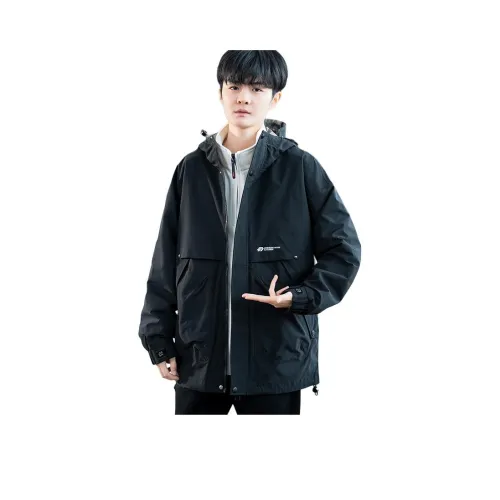 ANISAN Весенний и Осенний Куртка с капюшоном 3 в 1 Съемный Пальто Мужской