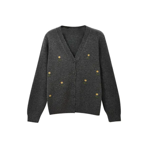 SUSANSAN Темно-серый Женский Трикотаж