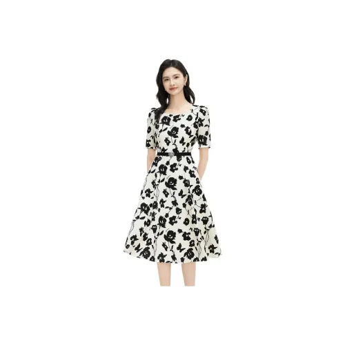 KORADIOR Короткий рукав Платье Женское