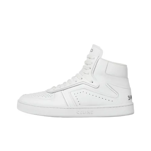 CELINE Z Trainer CT 01 Высокие Топы Стильные Скейтбординги Женские Белые