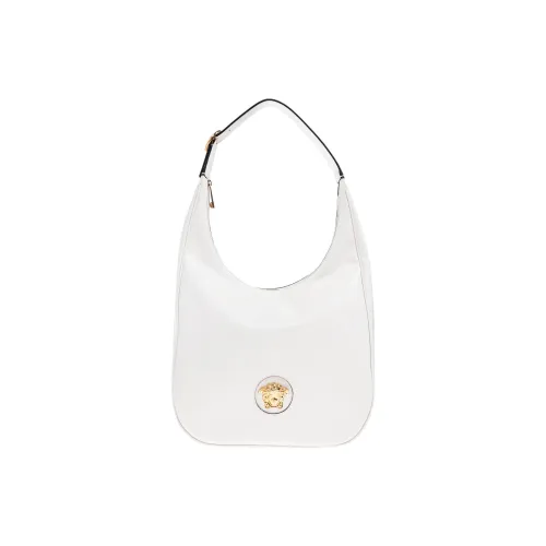 VERSACE La Medusa Кожа Хобо Сумка Сумка через плечо Большая Женская Белая