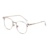 Прозрачный Розовый Золотая Рамка