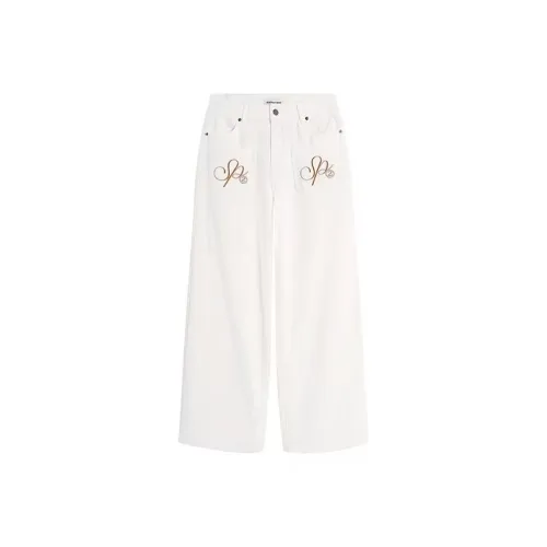 PISYPOX Белый Унисекс Джинсы