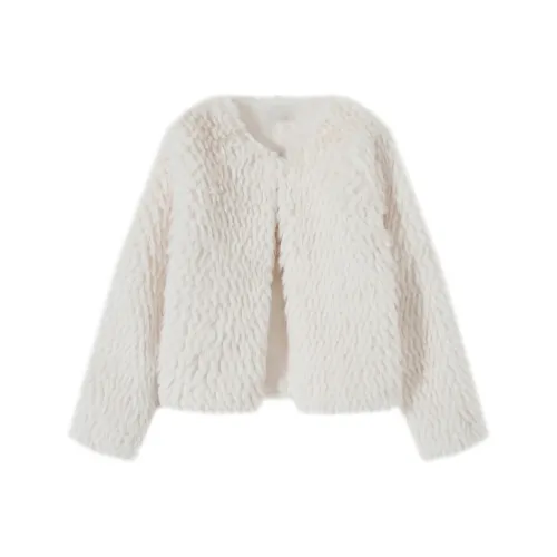 PZGE Белый мех Женские меховые изделия