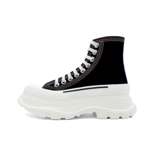 Alexander McQueen Tread Slick Короткий MID Голень Martin Boot Женские Черный