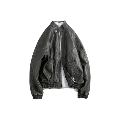 SLLAVIF Мужские кожаные куртки