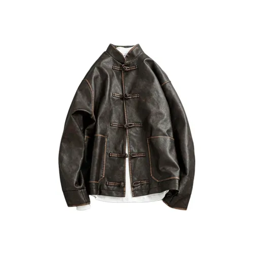 SLLAVIF Мужские кожаные куртки