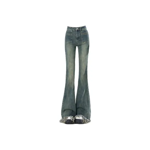 REXSHION Blue Women's Jeans REXSHION Синий Женские Джинсы