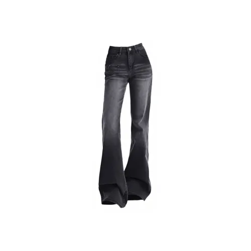 AURORA DIARY Черный Серый Цвет Женские Джинсы