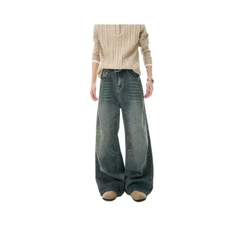 MEIPIN TANG Винтажные синие унисекс джинсы