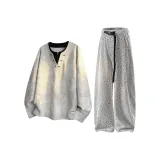 Абрикос + Светло-Серый Фотиния Комплекты Одежды