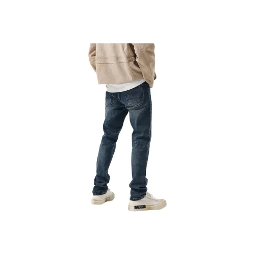 NITENG Темно-синий Мужские Джинсы