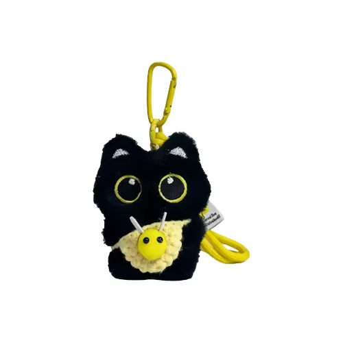 LOGISTAR Little Черный Кот Sweetheart Кукла Плюшевая Подвеска 10 см Высота