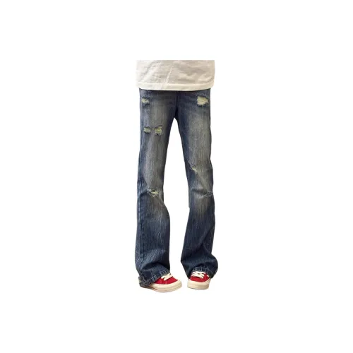 TR Синий Унисекс Джинсы