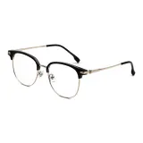 Черный & Светлый Золото + Защита от синего света 0 диоптрий Меняющий цвет [Серый, Коричневый, Синий, Фиолетовый, Розовый, Оранжевый] Записка Цвет