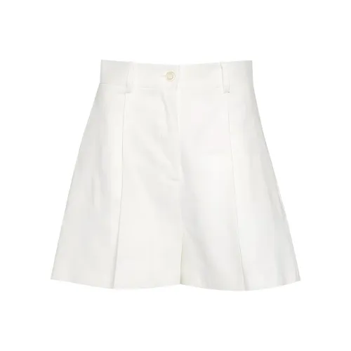 PINKO Tailored Linen Shorts Casual Shorts Женские Белые
