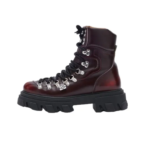 GANNI Короткий Аутдор Женский Бордовый