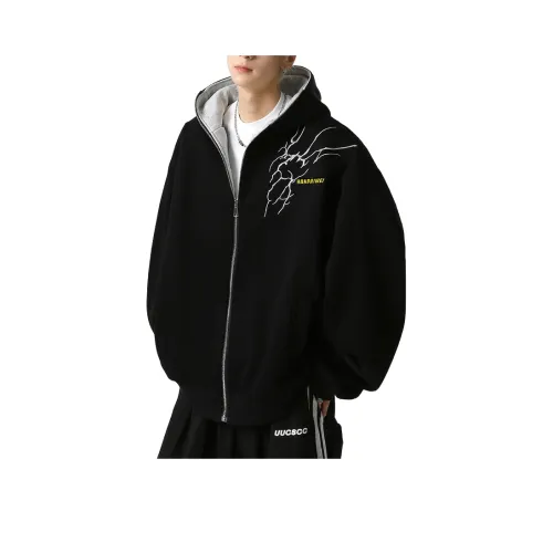 HANDAIWEI Черный Унисекс Свитшоты