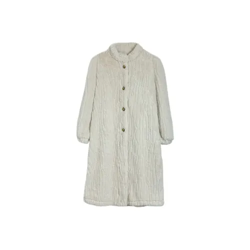 ETSE Бежевый Абрикос Eco-Friendly Норковая Флис Женская Меховая Одежда