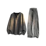 Темно-серый + темно-серый комплект одежды