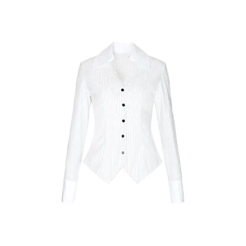 HYTE MOLY Белые полосы Женские Рубашки