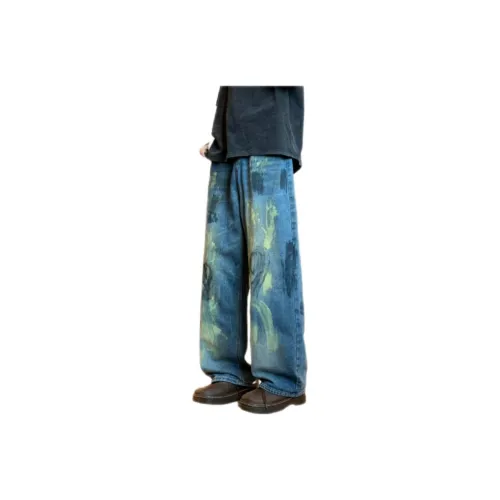 NRXX Blue Men's Jeans NRXX Синий Мужской Джинсы