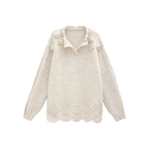 Wang Leshi Абрикос Женская Трикотажная