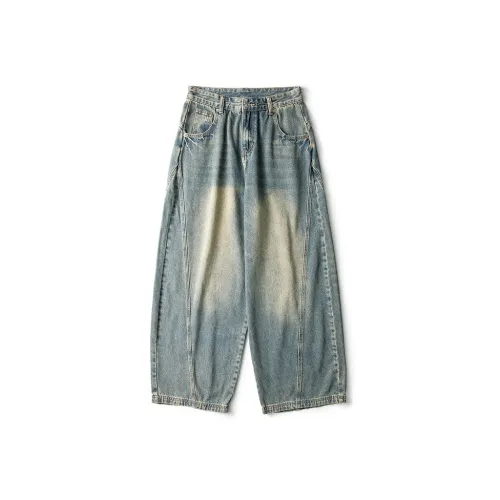 UGTG Винтажные синие унисекс джинсы