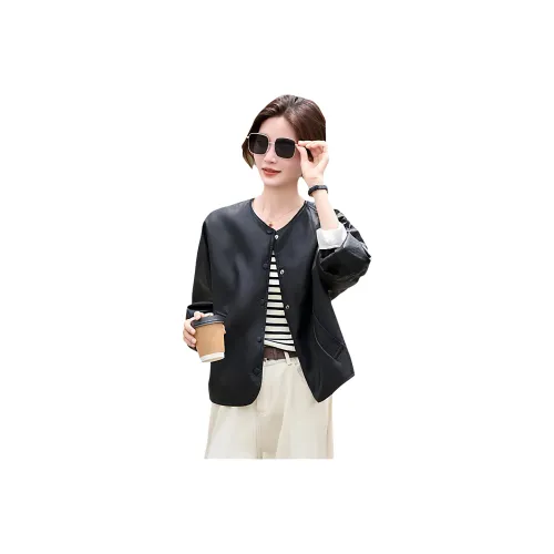 ZUOSAISI Черные Женские Куртки