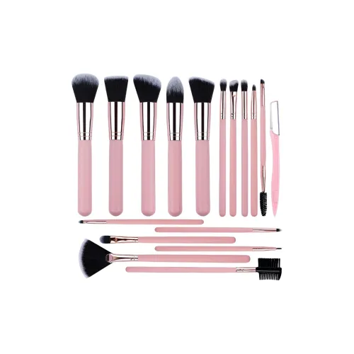 TLXT 16 шт Набор одежды с кистями для макияжа Розовый Деревянная ручка Премиум Кисть для макияжа Профессиональный Набор кистей для макияжа