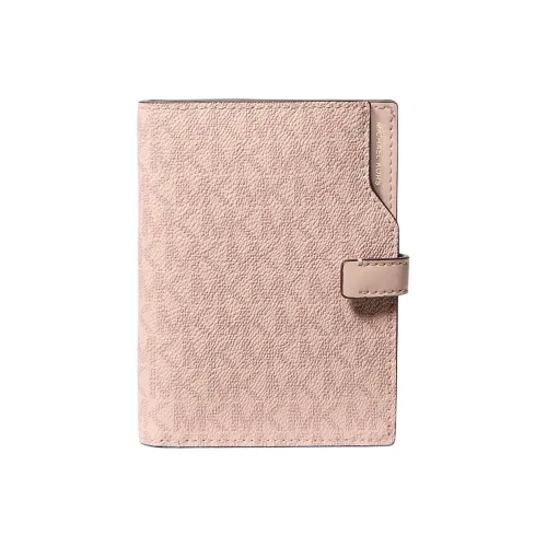 MICHAEL KORS Jet Set Покрытый холст Держатель для паспорта Женский Розовый