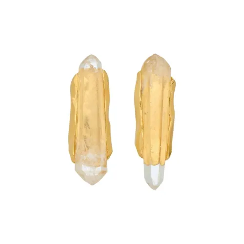 SAINT LAURENT Серьги из олова Унисекс Золото