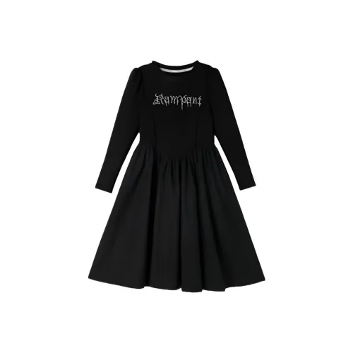 YUANYUAN GIRL Черные Детские Платья