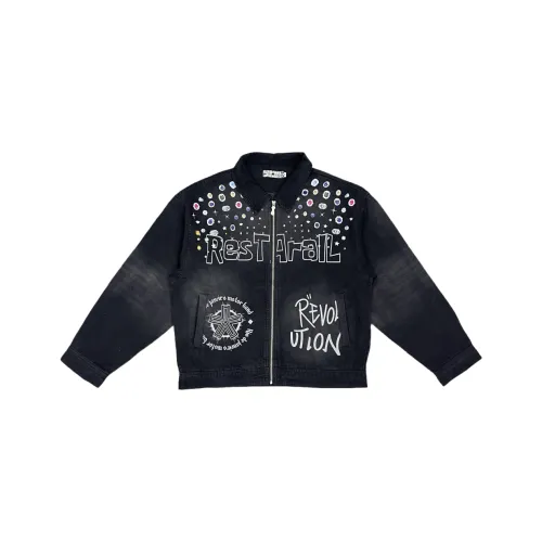 PGKZ Черный Унисекс Джинсовые куртки