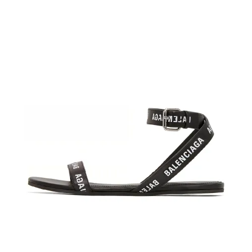 Balenciaga Afterhour Пляжные сандалии Женские Черный Белый