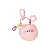 Большое украшение с глазом и помпоном - розовый