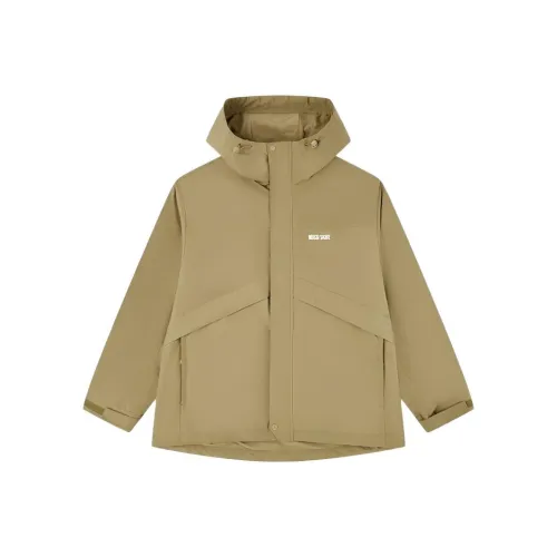 QIAODAN Dry Jun Пыльный хаки Мужской тренч