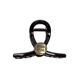 Black Letter M Shark Заколка для волос 8 см