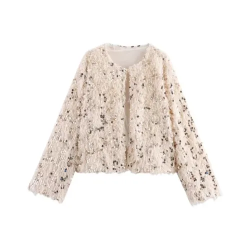 PZGE Искра Флок Пальто Женское Меховое